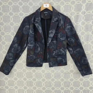 Roz & Sli Floral Open Front Stretched Blazer Women's XS‎
